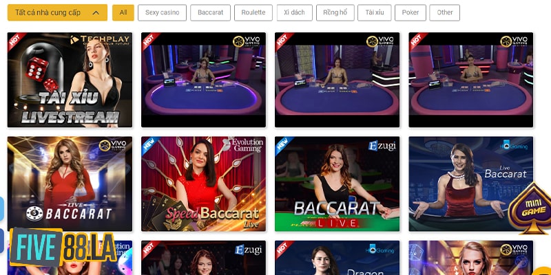 Phong phú thể loại game casino, tha hồ cá cược rinh giải thưởng